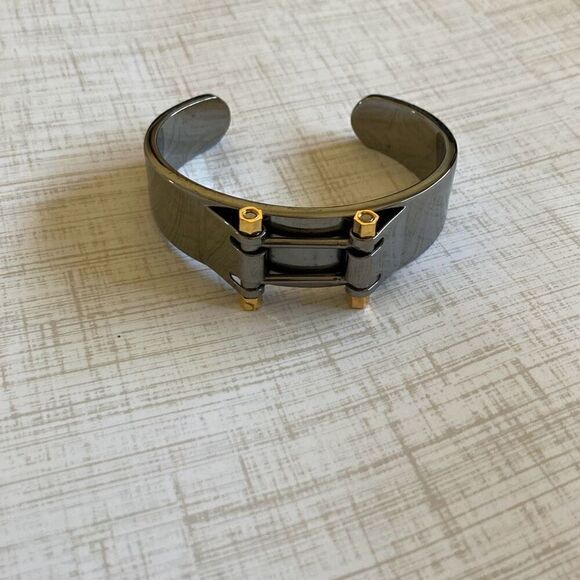 Industrial Hardware Style Bangle Cuff - Picture 1 of 4